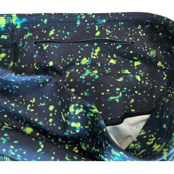 Lululemon Base Pace High Rise Tight 25" | Sparks Fly (Black/Green) Size 2 - Picture 2 of 14